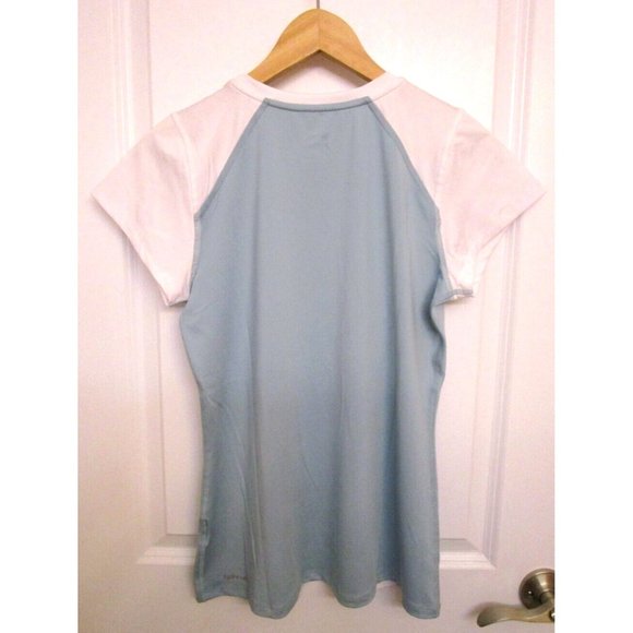 Slazenger Ladies' Sports Performance Top Large Light Blue/Black - New with Tags - Picture 3 of 10